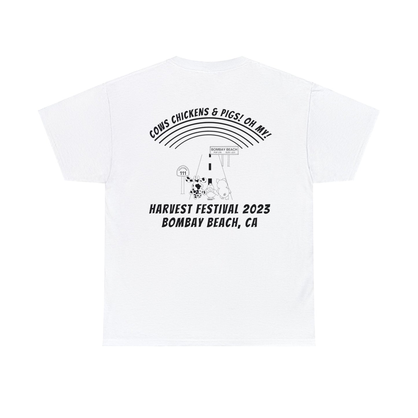 Harvest Fest White Tee Perfect for Tie Dye