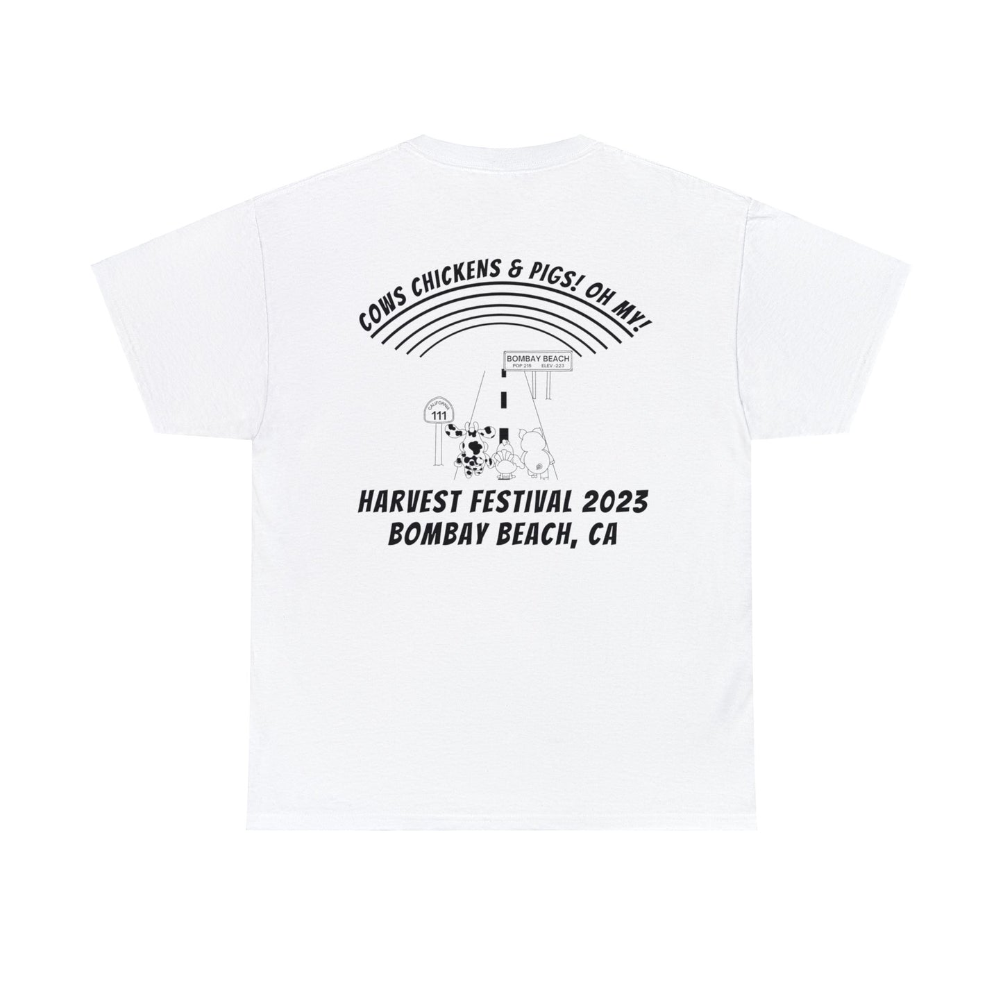 Harvest Fest White Tee Perfect for Tie Dye