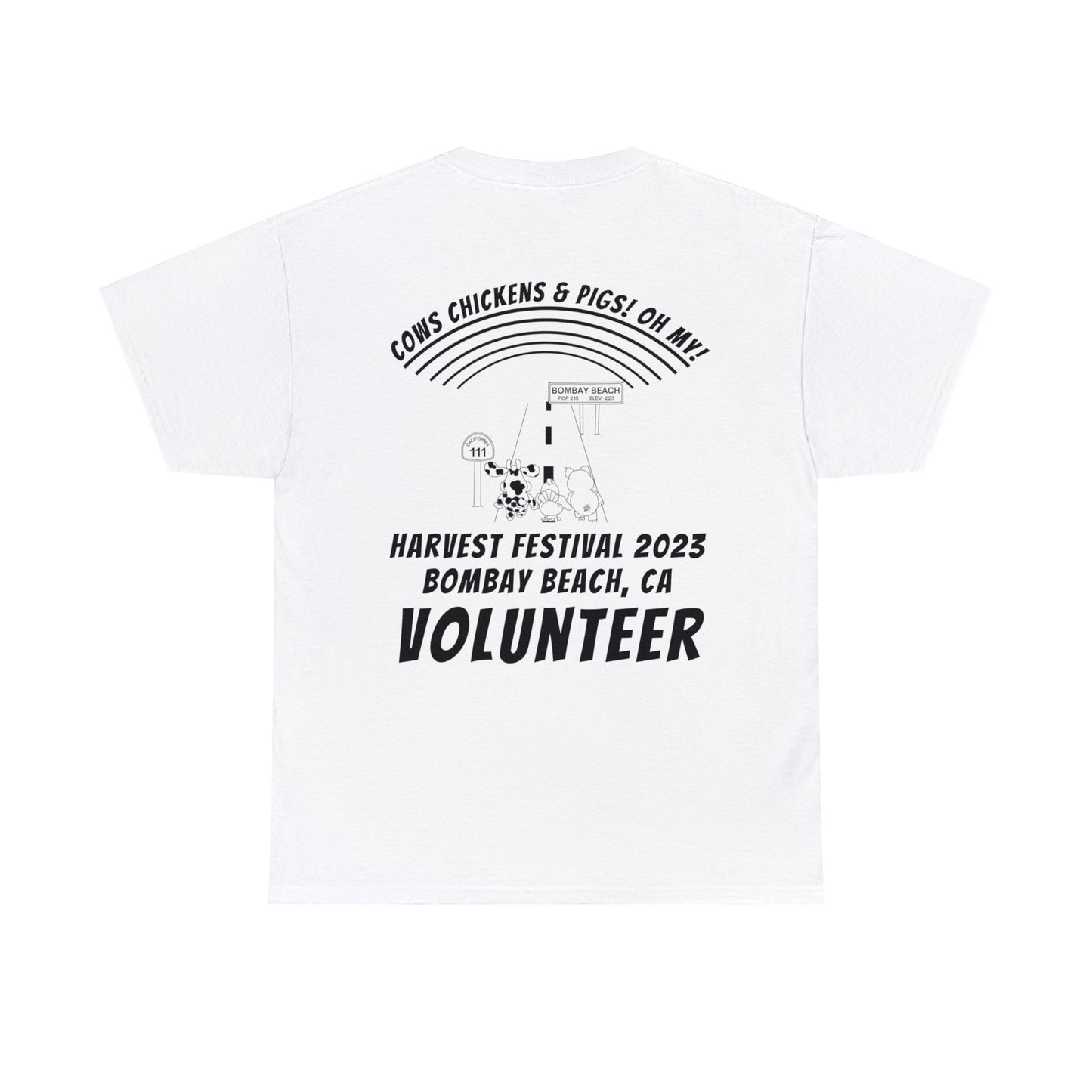 Harvest Fest White Tee - Volunteer